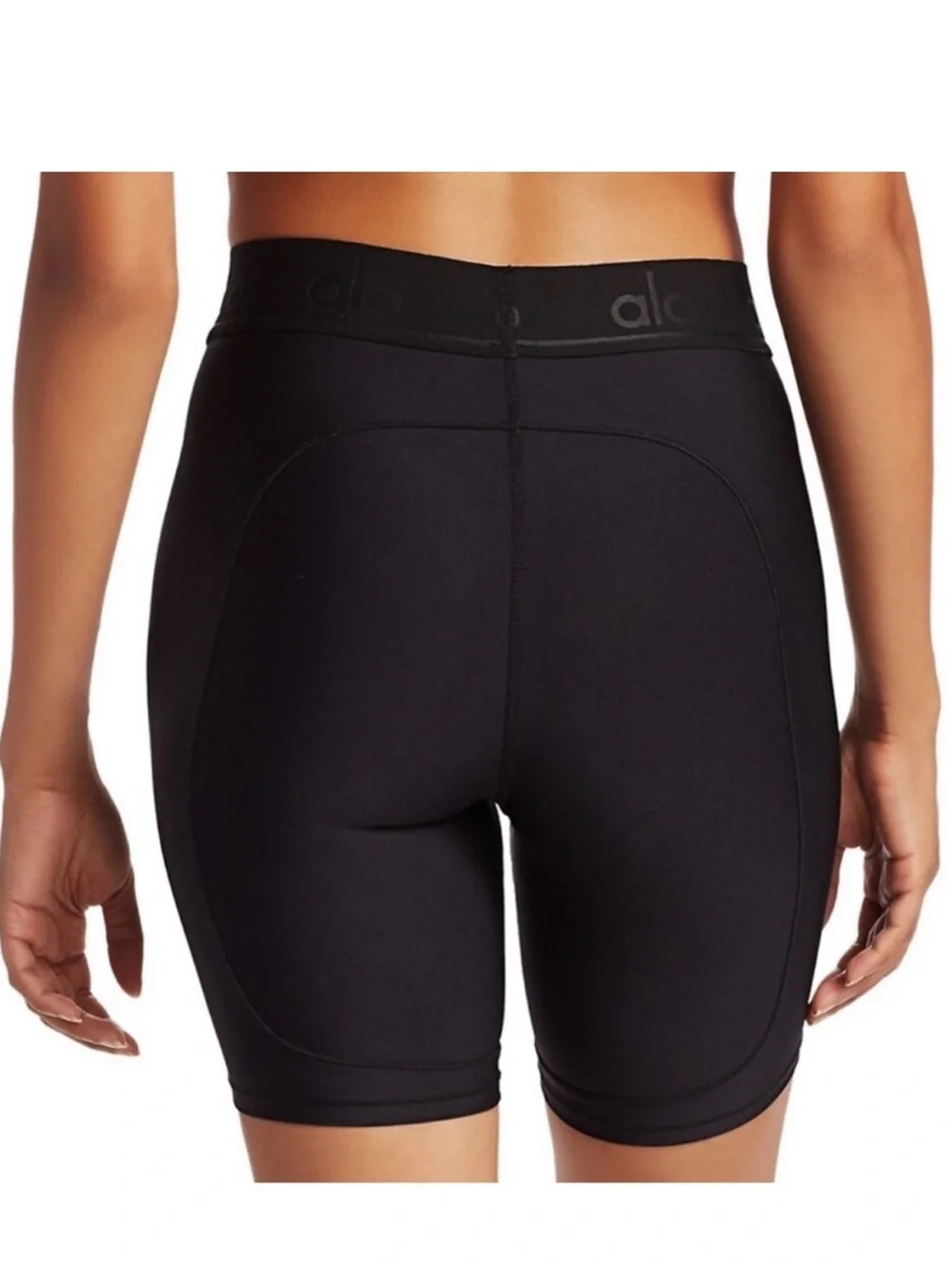 Alo Yoga High-Waist Rider Shorts Black Size XS